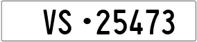 Trailer License Plate